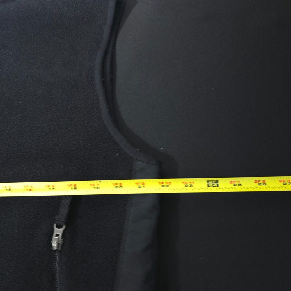 Gap X Soft Fleece Full Zip Vest Sleeveless Jacket Mens Size M Mock Neck Black - Picture 9 of 15